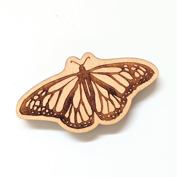 Monarch Butterfly Wood Magnet